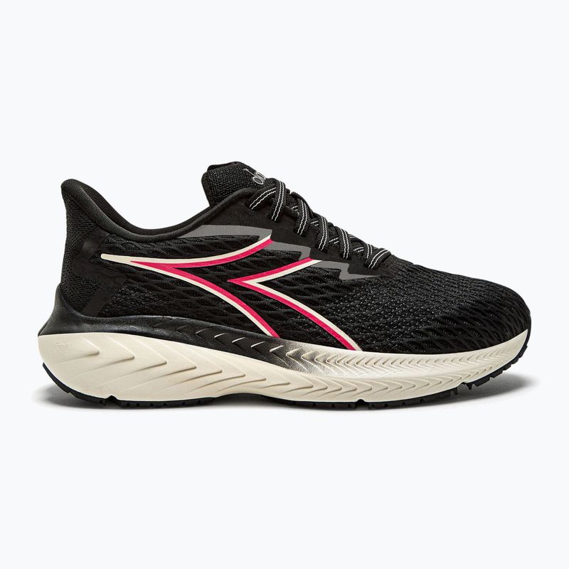 Scarpe da corsa da donna Diadora Strada nero/bianco smeraldo 11
