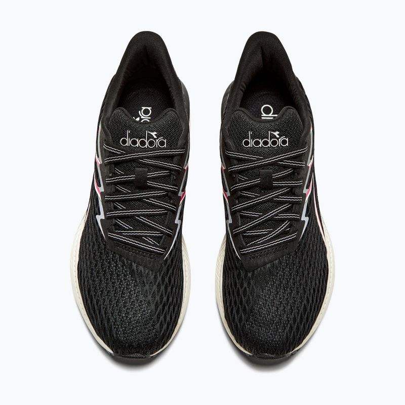 Scarpe da corsa da donna Diadora Strada nero/bianco smeraldo 13