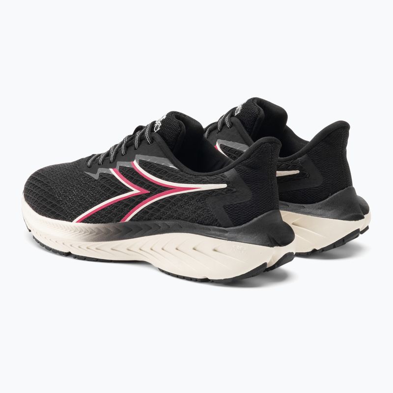 Scarpe da corsa da donna Diadora Strada nero/bianco smeraldo 3