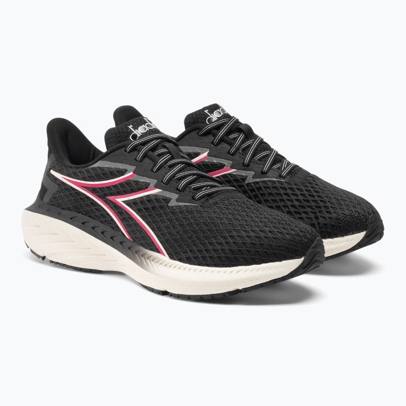 Scarpe da corsa da donna Diadora Strada nero/bianco smeraldo 4