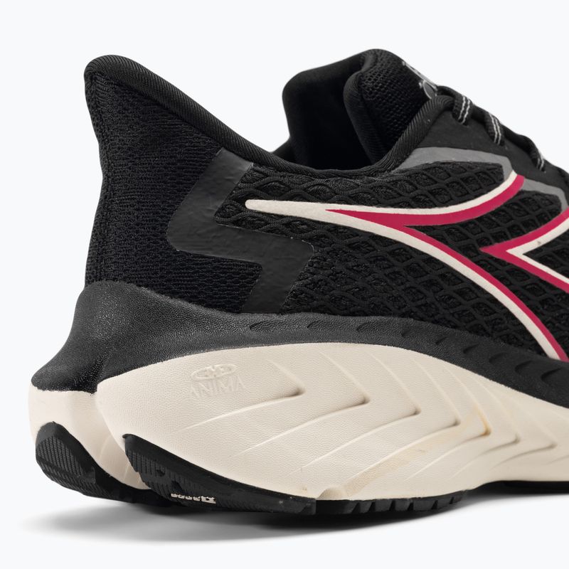 Scarpe da corsa da donna Diadora Strada nero/bianco smeraldo 9
