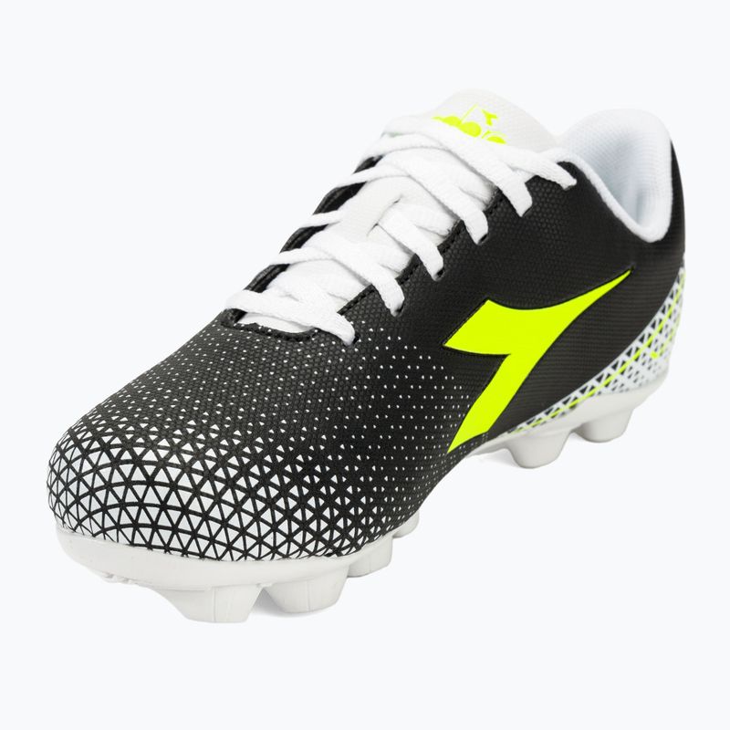 Scarpe da calcio per bambini Diadora Pichichi 6 MD JR nero/giallo fluo/bianco 7