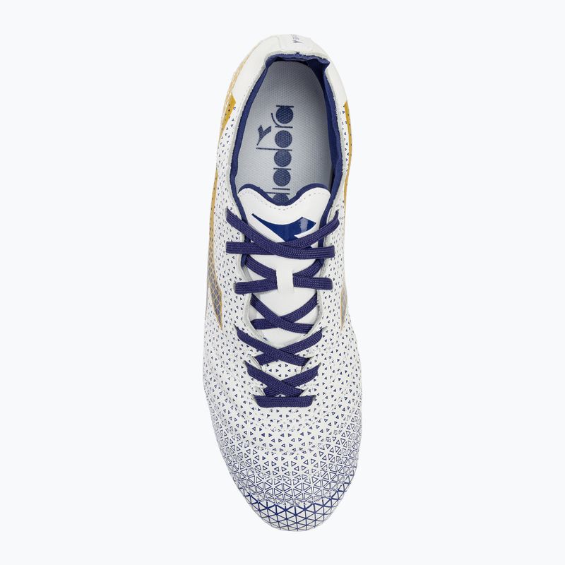 Scarpe da calcio Diadora Brasil Elite GR LT LP12 bianco/blu/oro da uomo 5
