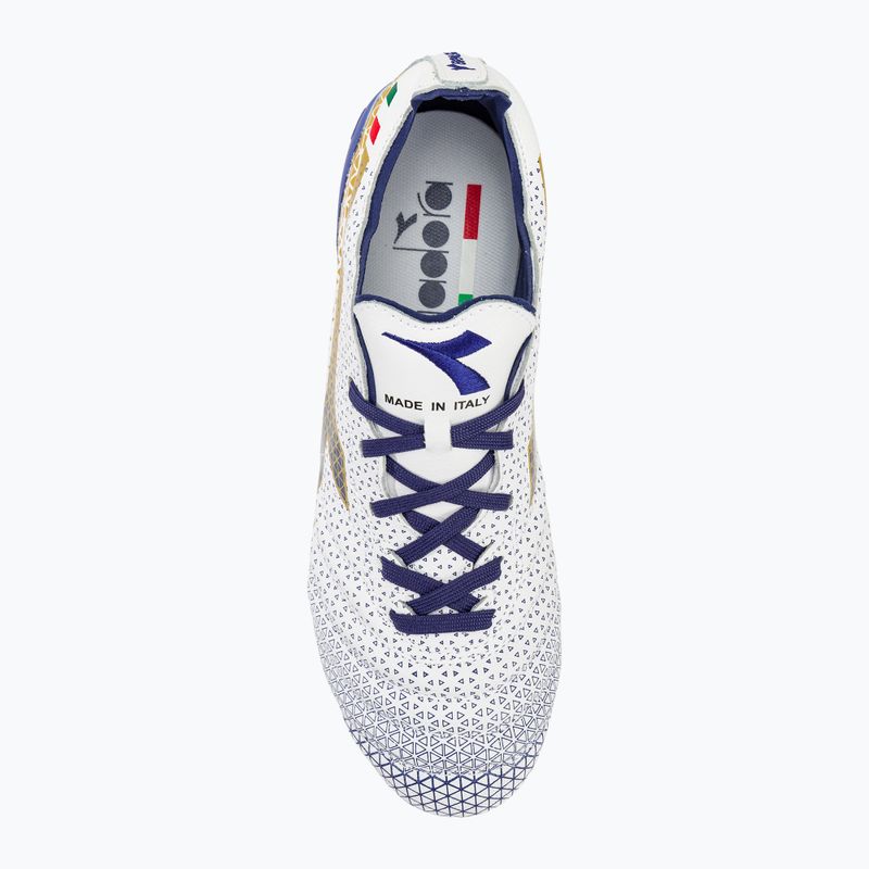 Scarpe da calcio Diadora Brasil Elite Tech GR ITA LPX uomo bianco/blu/oro 5