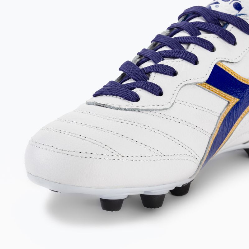 Scarpe da calcio da uomo Diadora Brasil Italy OG GR LT+ MDPU bianco/blu/oro 7