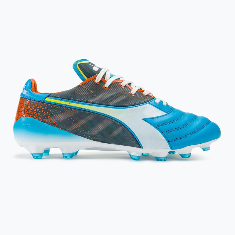 Scarpe da calcio Diadora Brasil Elite Veloce GR ITA LPX uomo blu fluo/bianco/arancio 2