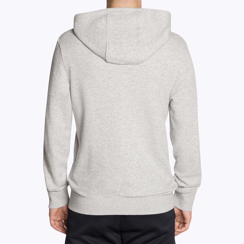 Felpa uomo Diadora Hoodie FZ Essential Sport grigio medio chiaro melange 2