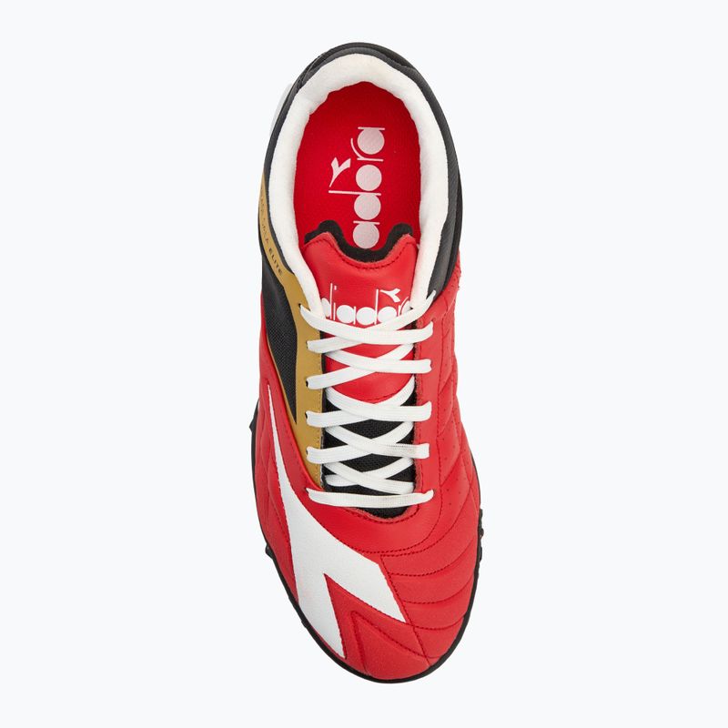 Scarpe da calcio uomo Diadora Brasil Sala Elite TF milano rosso/bianco/nero 5