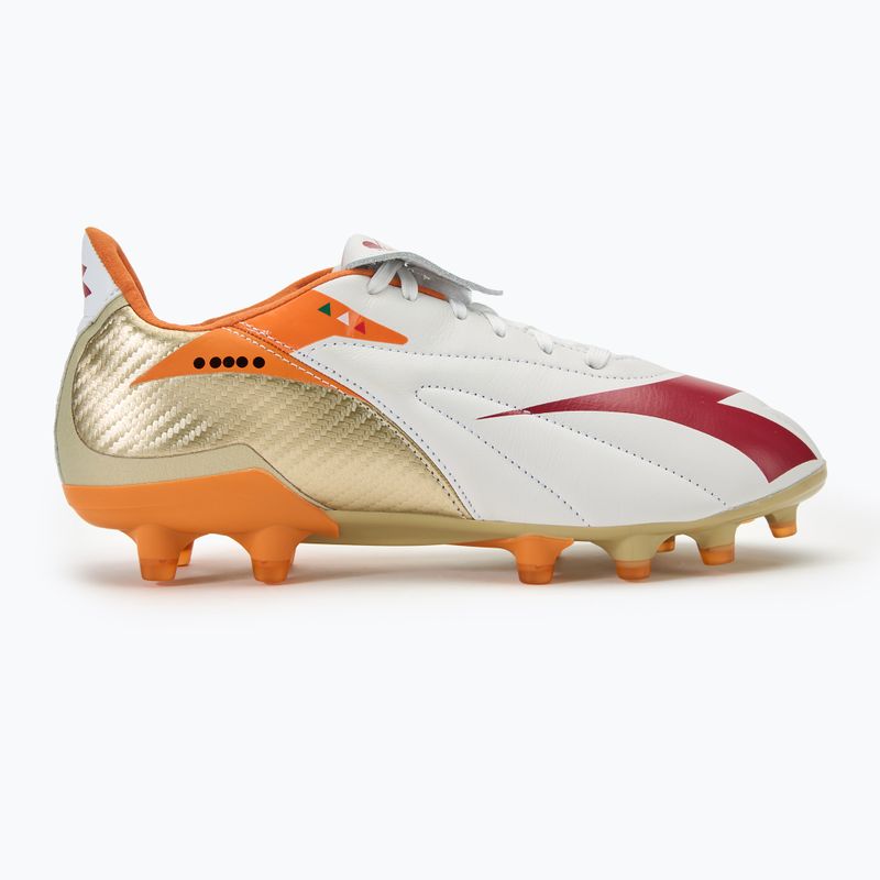 Scarpe da calcio Diadora Maximus Elite ITA T SLX da uomo bianco/peperoncino/arancio rosso 2