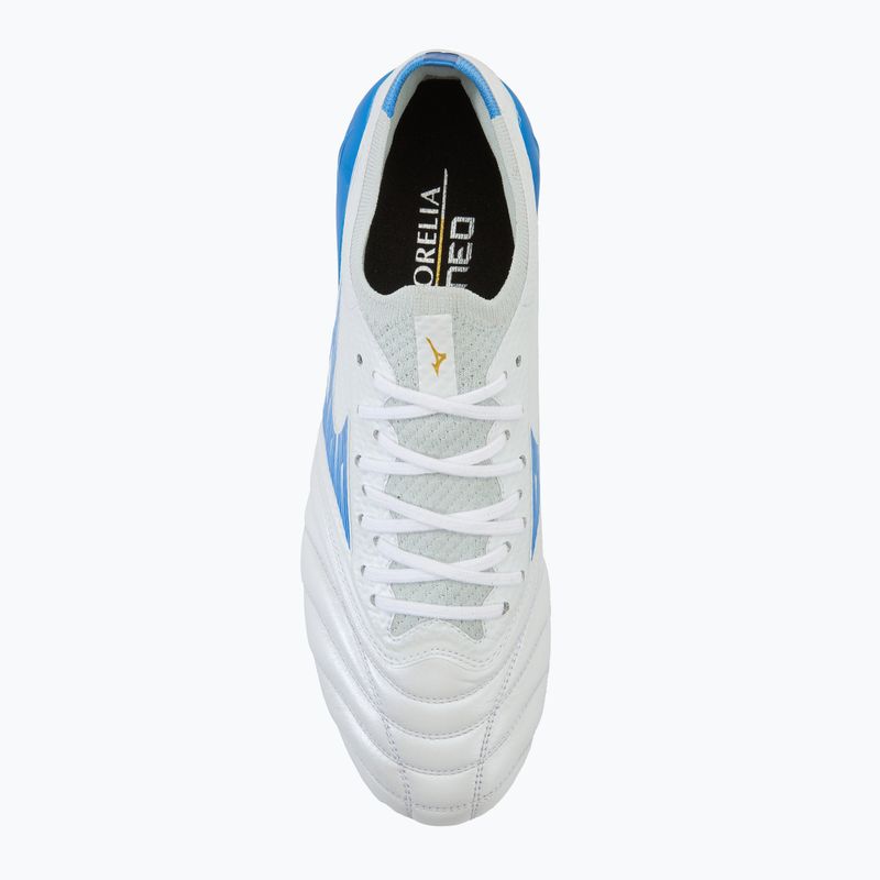 Scarpe da calcio Mizuno Morelia Neo IV β Elite FG uomo blu laser/bianco 5