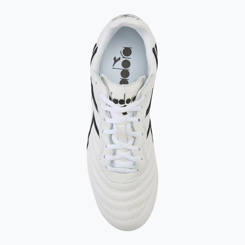 Scarpe da calcio uomo Diadora Brasil LT+ MDPU bianco/nero 5
