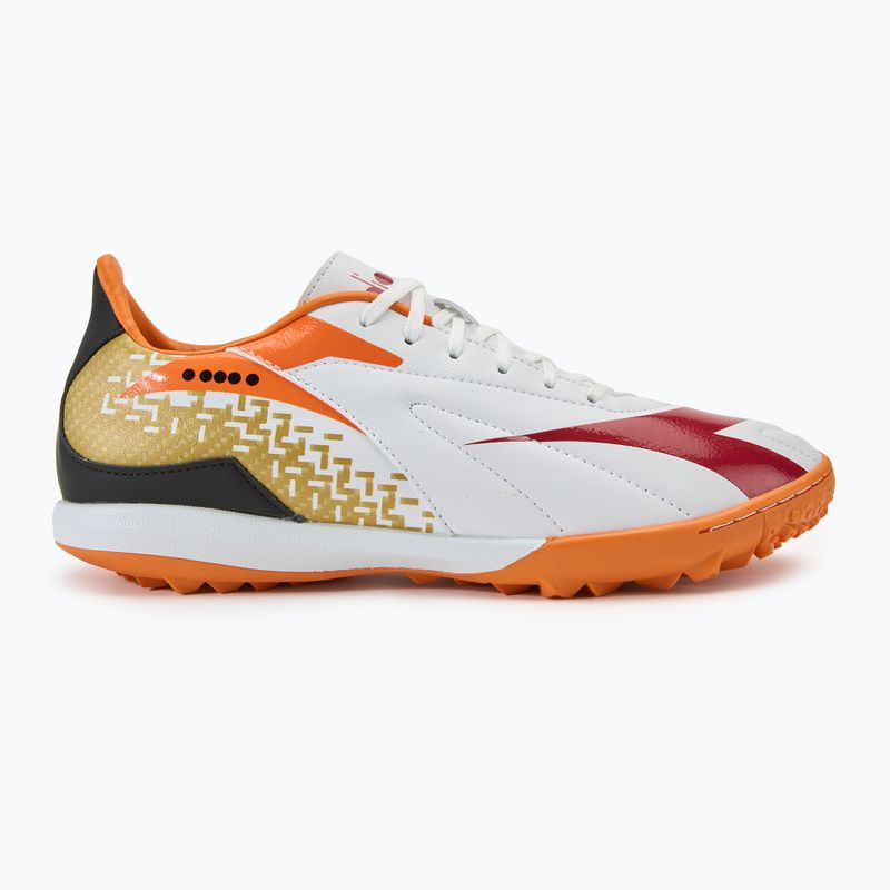 Scarpe da calcio Diadora Maximus Elite R TFR uomo bianco/peperoncino/arancio rosso 2