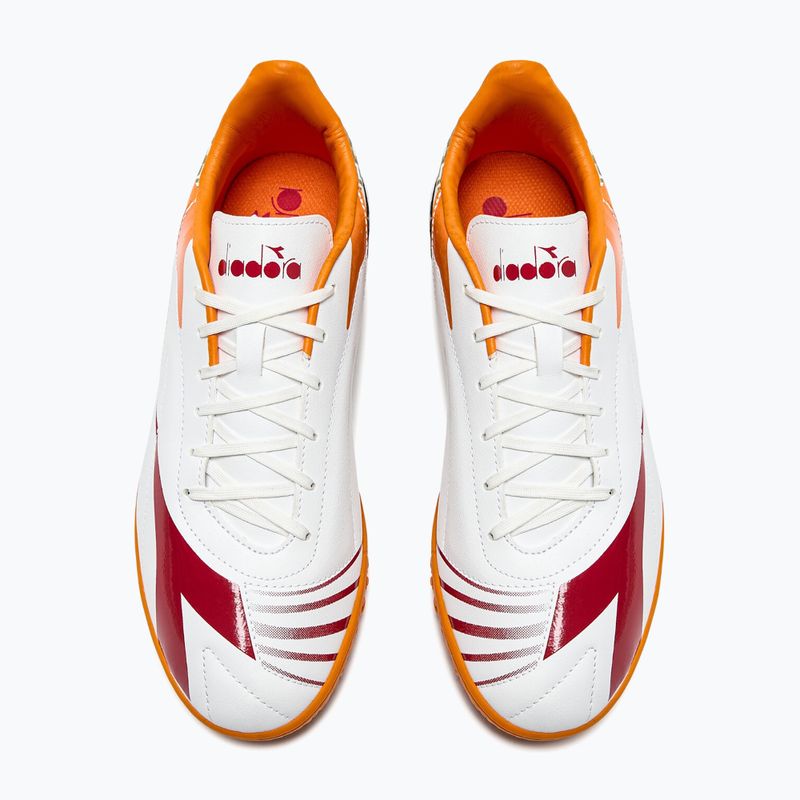 Scarpe da calcio Diadora Maximus Elite R TFR uomo bianco/peperoncino/arancio rosso 10