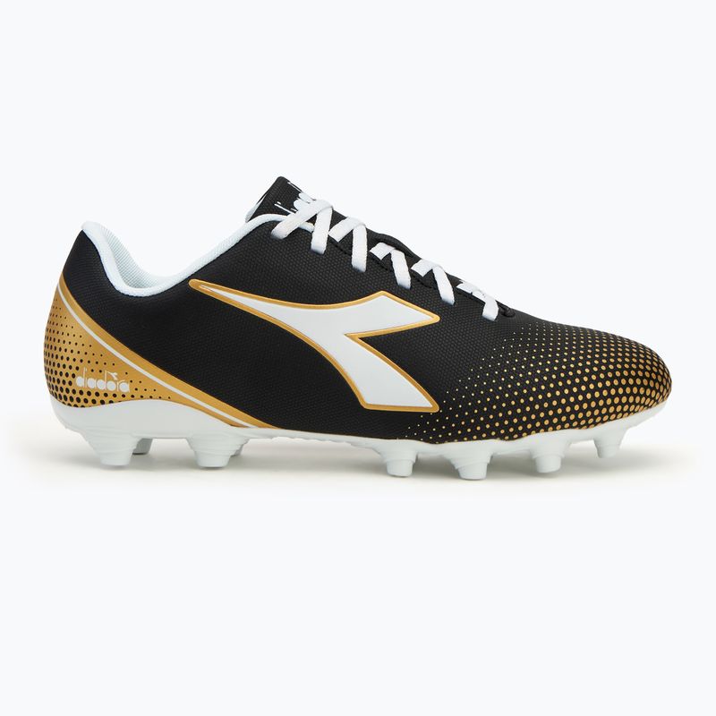 Scarpe da calcio Diadora Pichichi 7 MG14 uomo blavk/bianco/oro 2