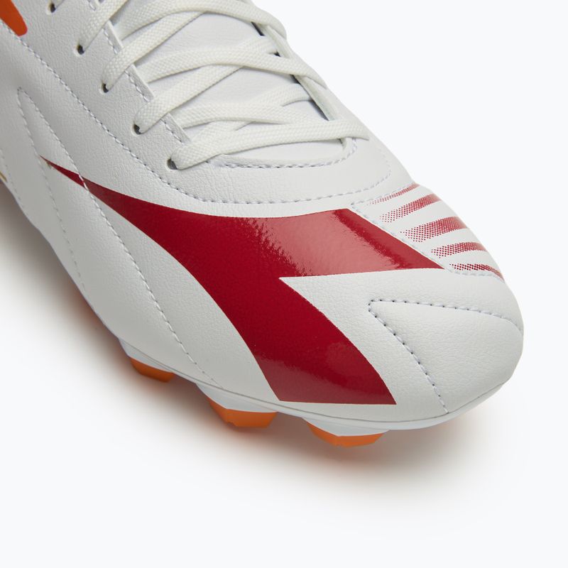 Scarpe da calcio Diadora Maximus Elite R LPU uomo bianco/peperoncino/arancio rosso 7