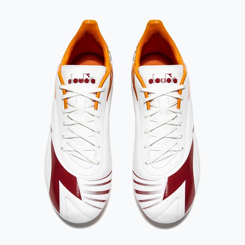 Scarpe da calcio Diadora Maximus Elite R LPU uomo bianco/peperoncino/arancio rosso 10