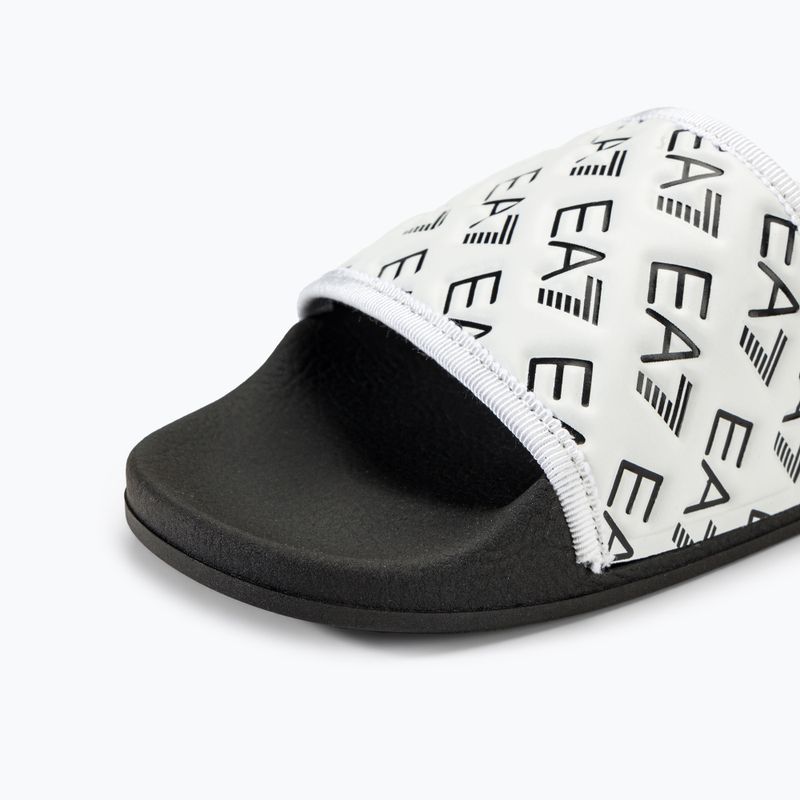 EA7 Emporio Armani Water Sports All Over infradito bianco/nero 7