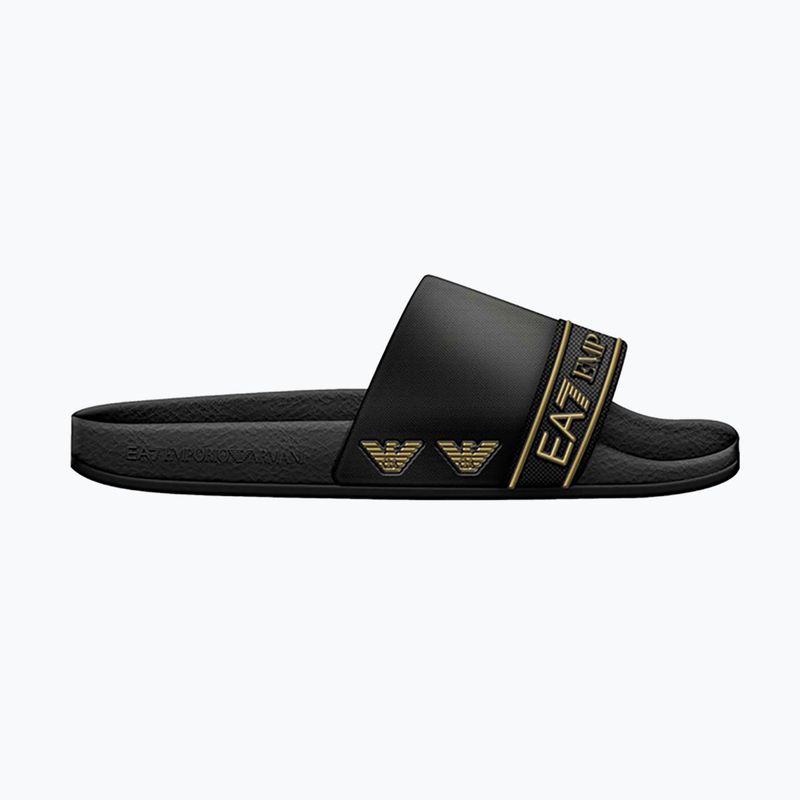 EA7 Emporio Armani Water Sports Tape Slide infradito nere/oro