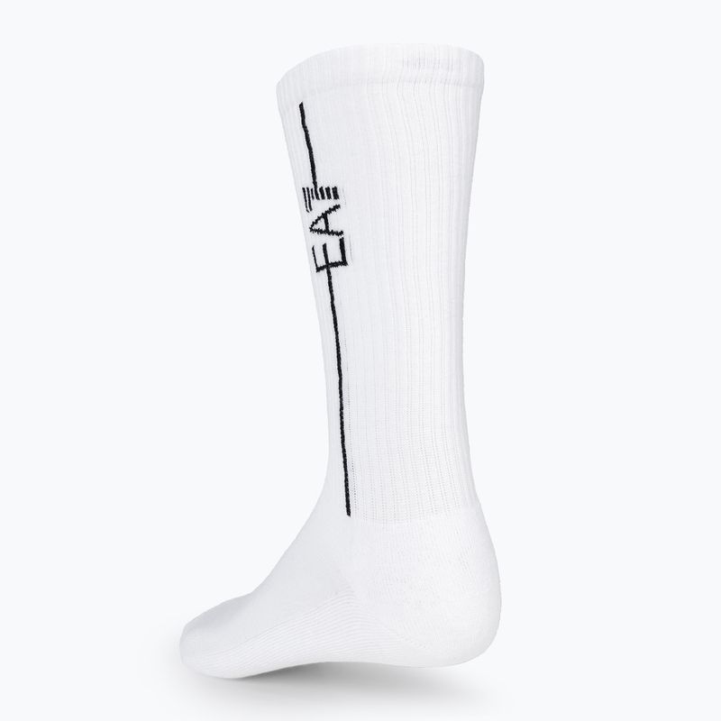 EA7 Calzini da treno Emporio Armani 2 paia bianco/nero 2