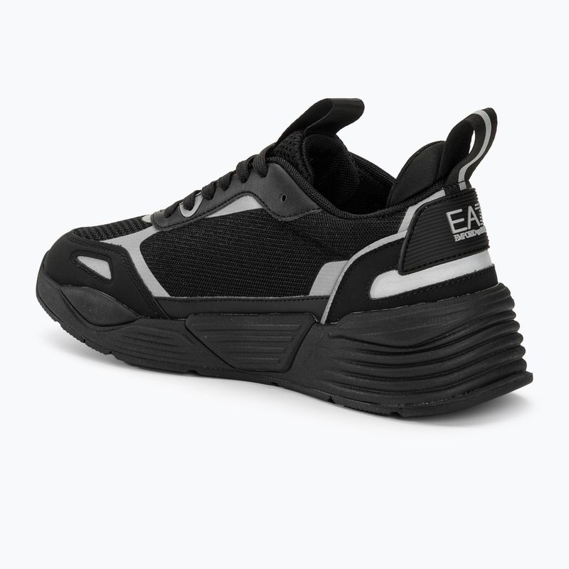 EA7 Emporio Armani Ace Runner scarpe triple nero/argento 3