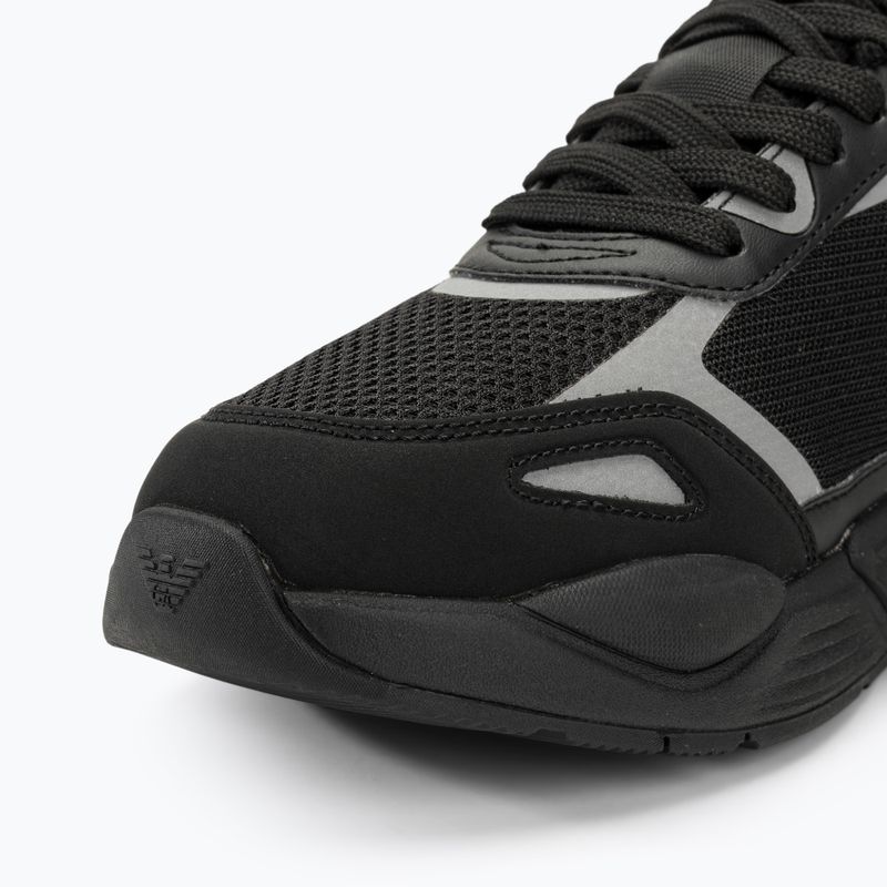 EA7 Emporio Armani Ace Runner scarpe triple nero/argento 7