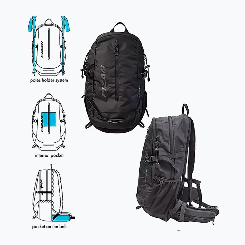 Zaino da trekking Fizan Active 28 l black 2