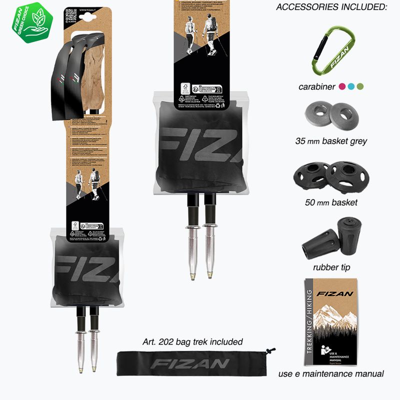 Bastoni da trekking  Fizan Compact 1947 desert 7