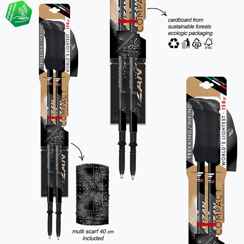 Bastoni da trekking  Fizan Compact MS black 6