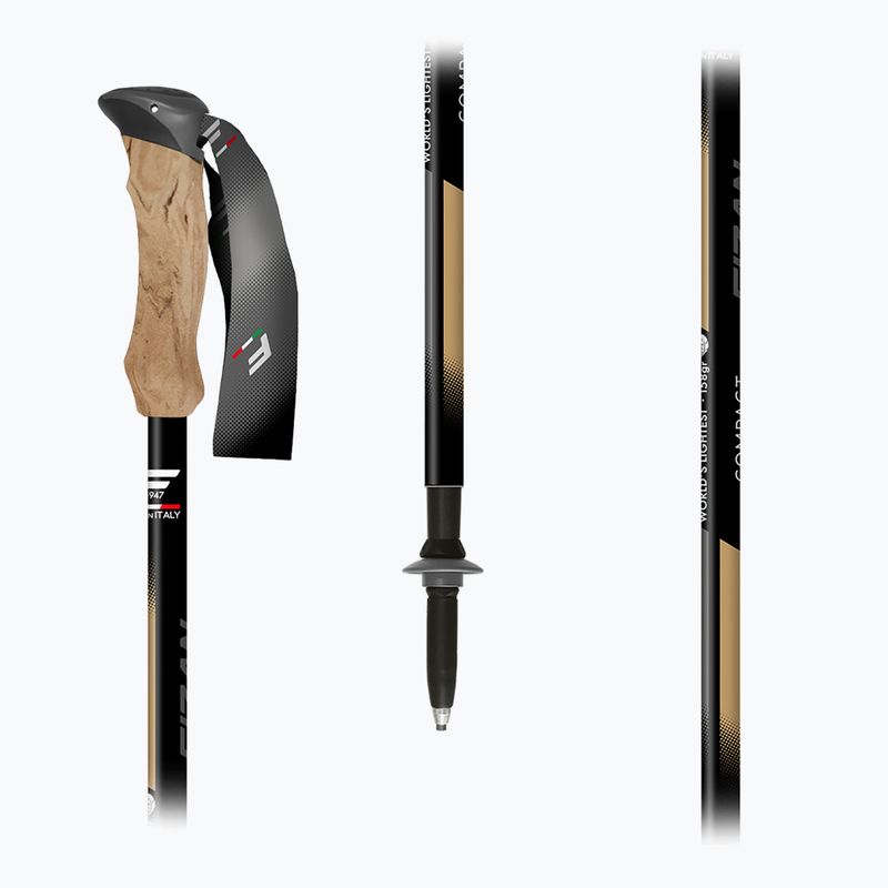 Bastoni da trekking  Fizan Compact Tech beige 5