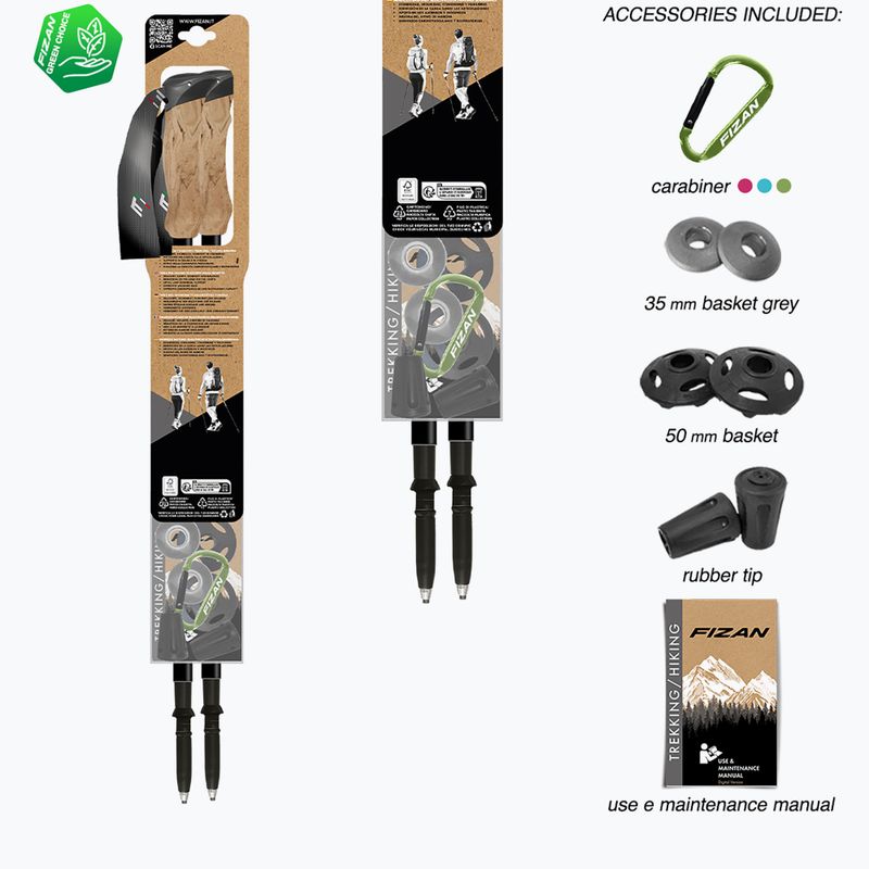 Bastoni da trekking  Fizan Compact Tech beige 7