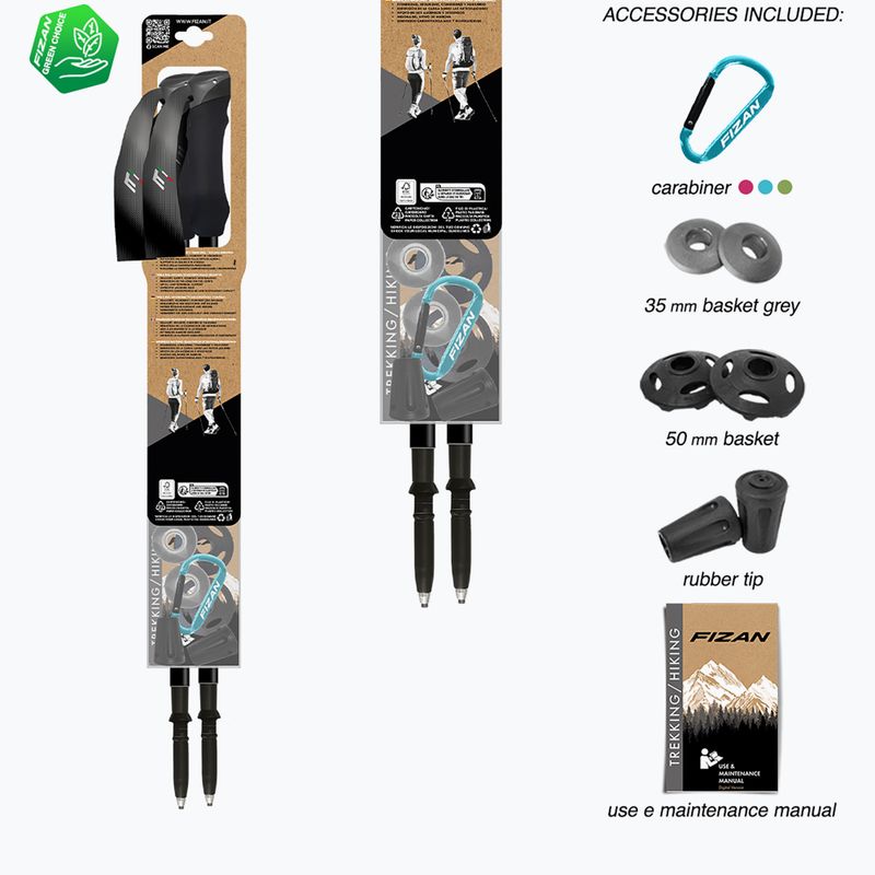 Bastoni da trekking  Fizan Compact orange 7