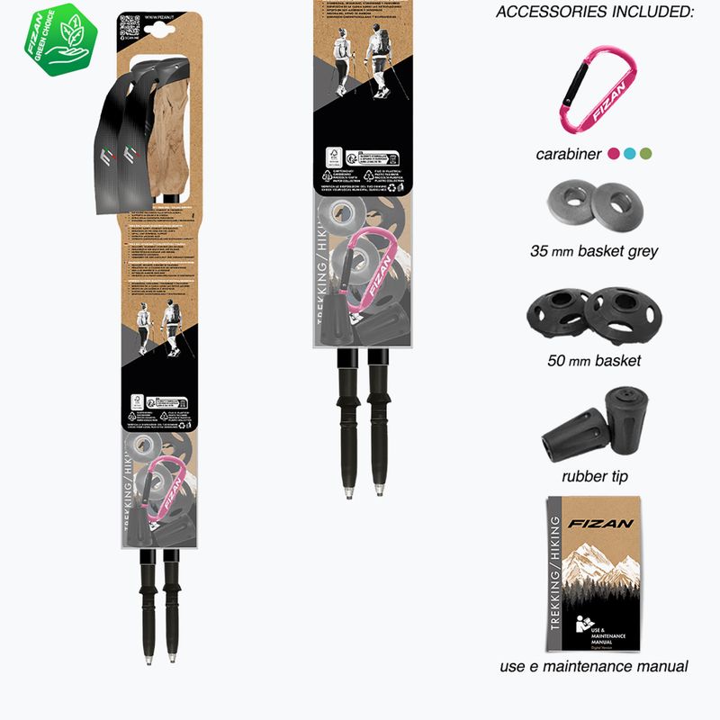 Bastoni da trekking  Fizan Compact grey 7