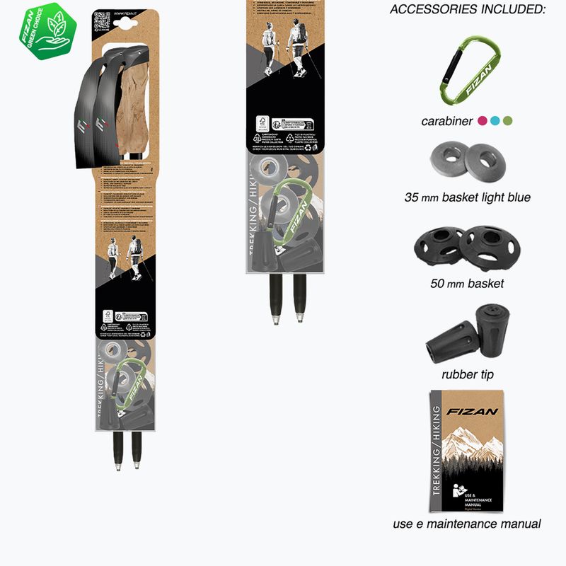 Bastoni da trekking  Fizan Compact Tech 4 beige 7