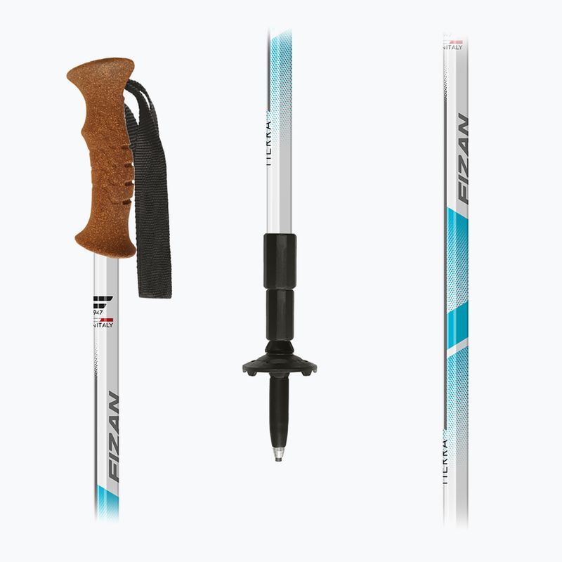 Bastoni da trekking Fizan Tierra light blue 5