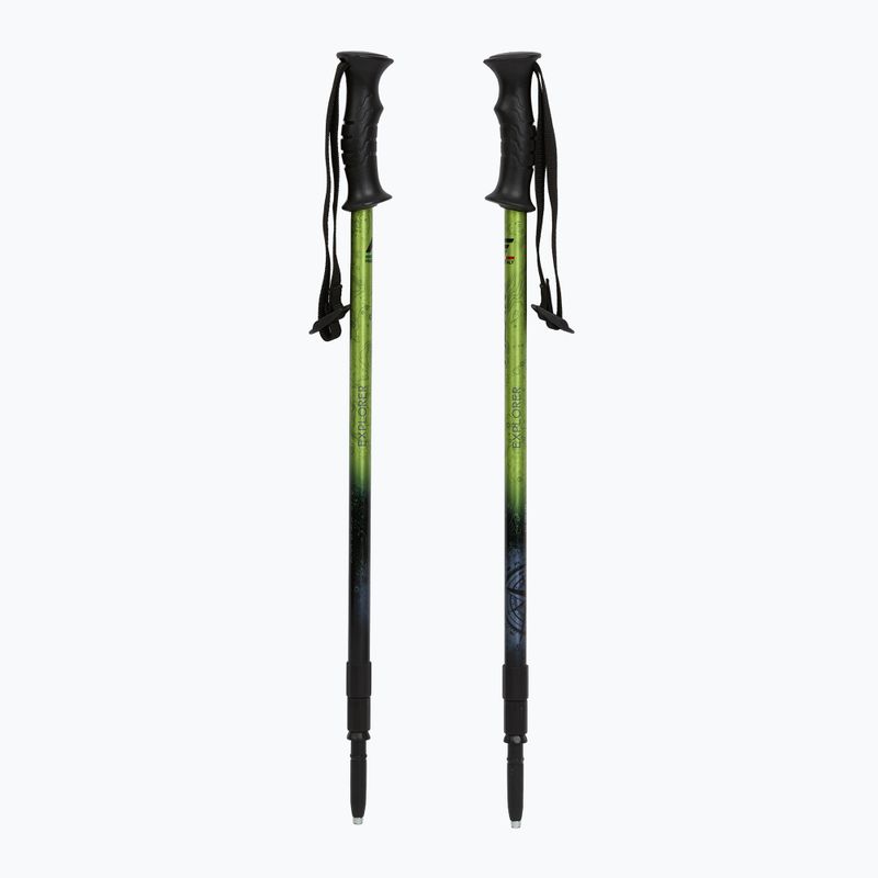 Bastoni da trekking Fizan Explorer lime/grey 5