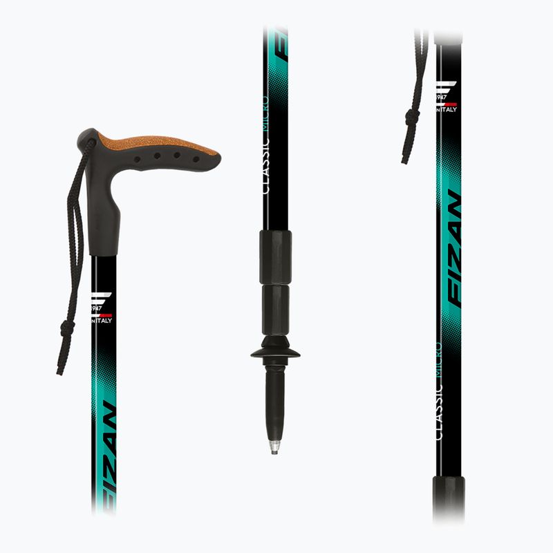 Bastone da trekking Fizan Classic Mircro light blue 4