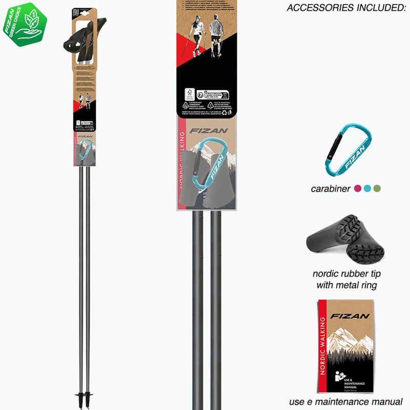 Bastoncini da Nordic walking Fizan Carbon Pro Impulse grey 7