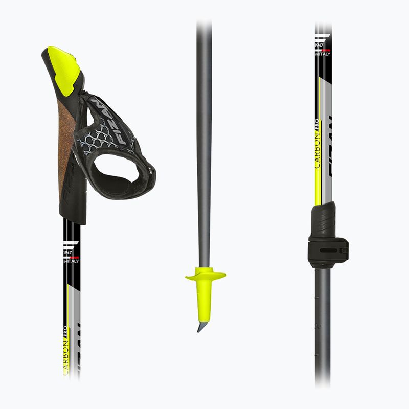 Bastoncini da Nordic walking Fizan Carbon Pro yellow 5