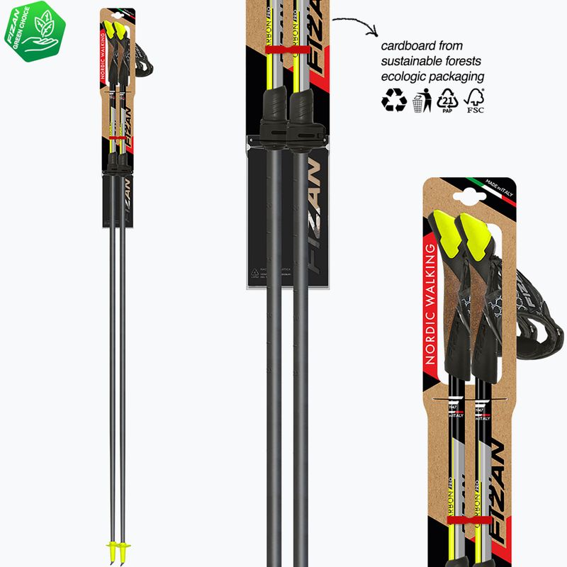 Bastoncini da Nordic walking Fizan Carbon Pro yellow 6