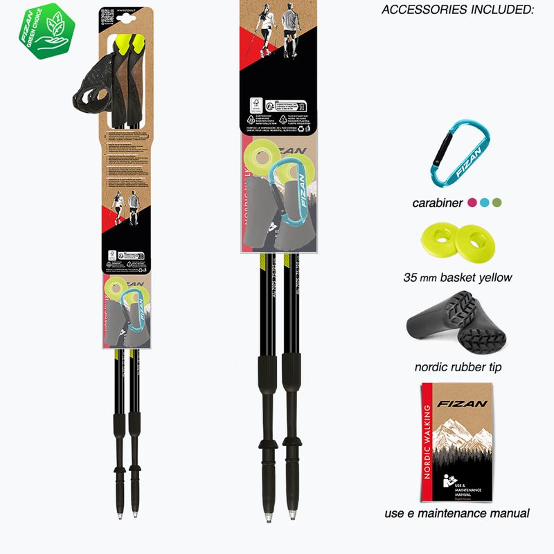 Bastoncini da Nordic walking Fizan Speed yellow 7