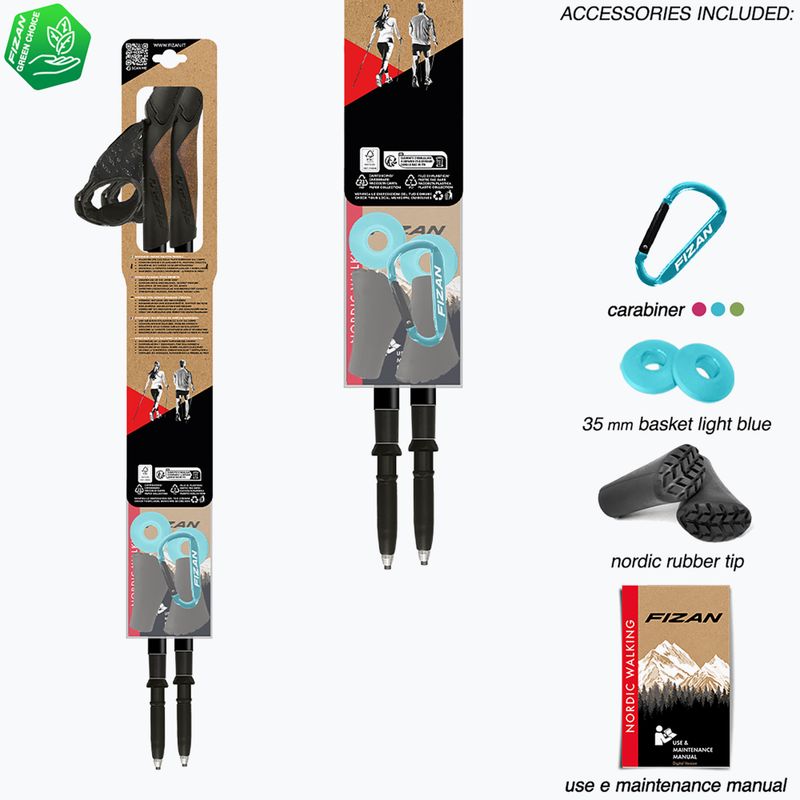 Bastoncini da Nordic walking Fizan Lite Tech light blue 5