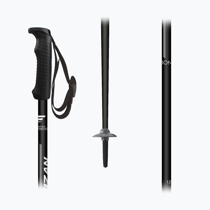 Bastoni da sci Fizan Action black/grey 2
