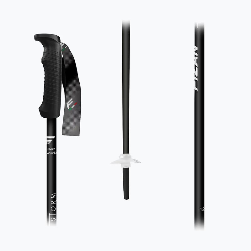 Bastoni da sci Fizan Storm black/white 2
