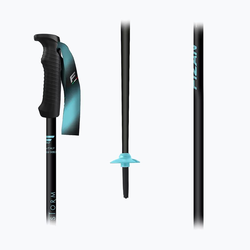 Bastoni da sci Fizan Storm black/blue 2