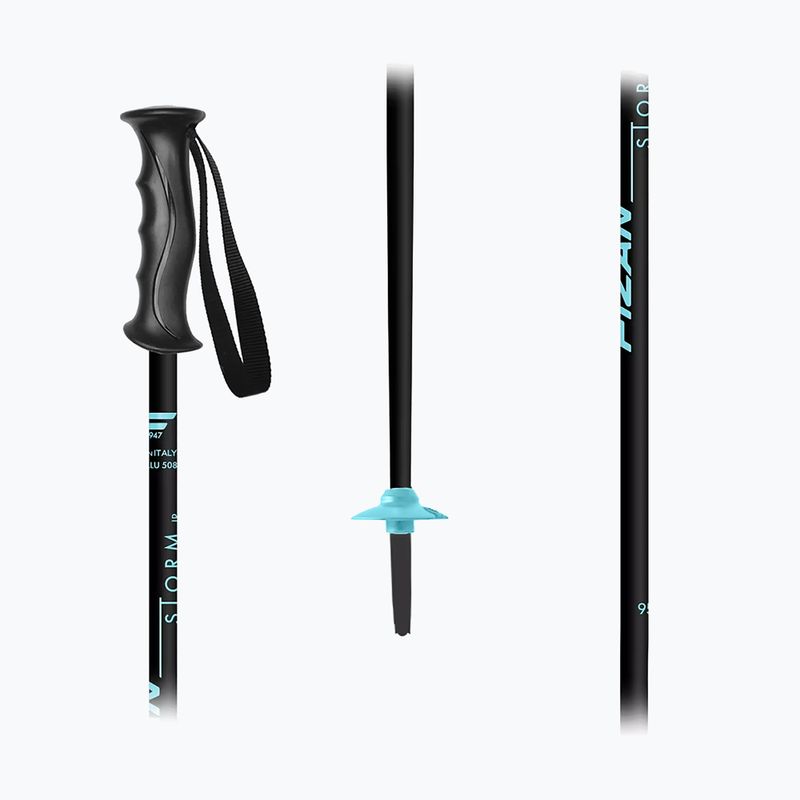 Bastoncini da sci bambini Fizan Storm Jr black/blue 2