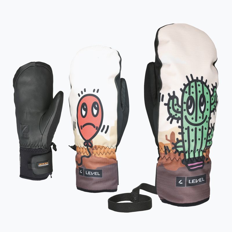 Guanti da sci per bambini Level Vertigo Mitt Teen beige
