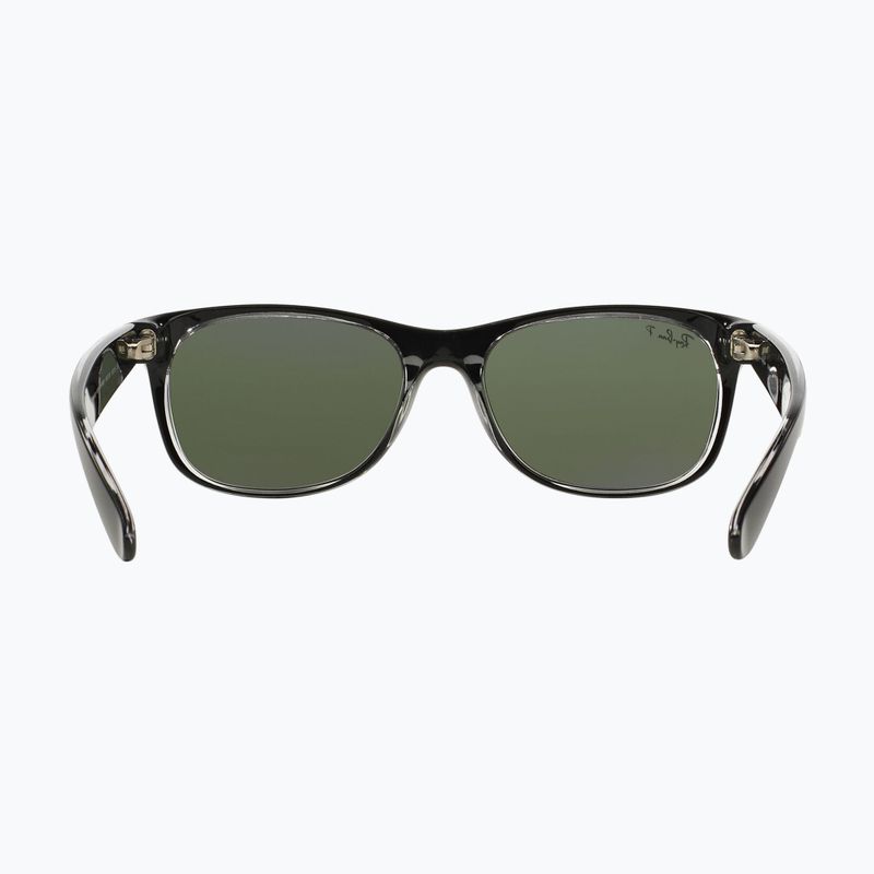 Occhiali da sole Ray-Ban New Wayfarer Classic matte black transparent/green g-15 5