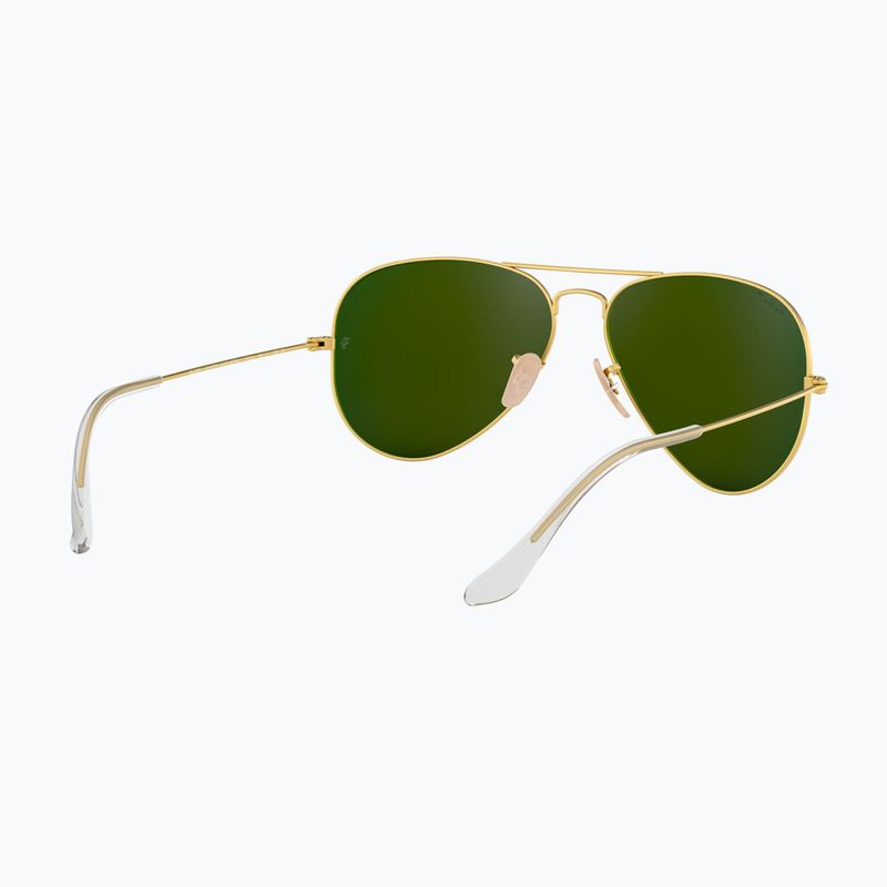 Occhiali da sole Ray-Ban Aviator Classic oro opaco/blu polarizzati 6