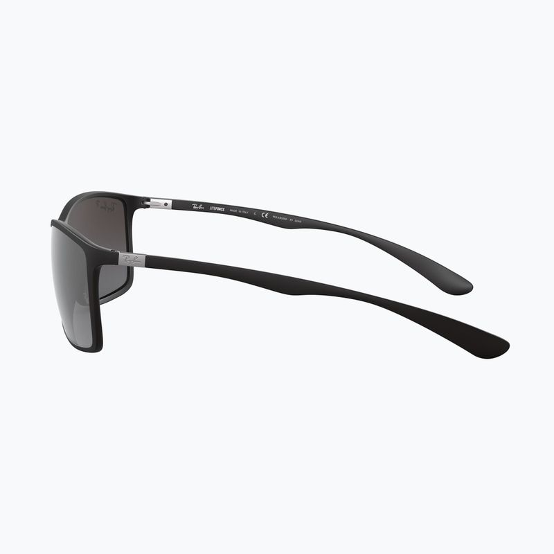 Occhiali da sole Ray-Ban RB4179 Liteforce matte black/silver polarized 7