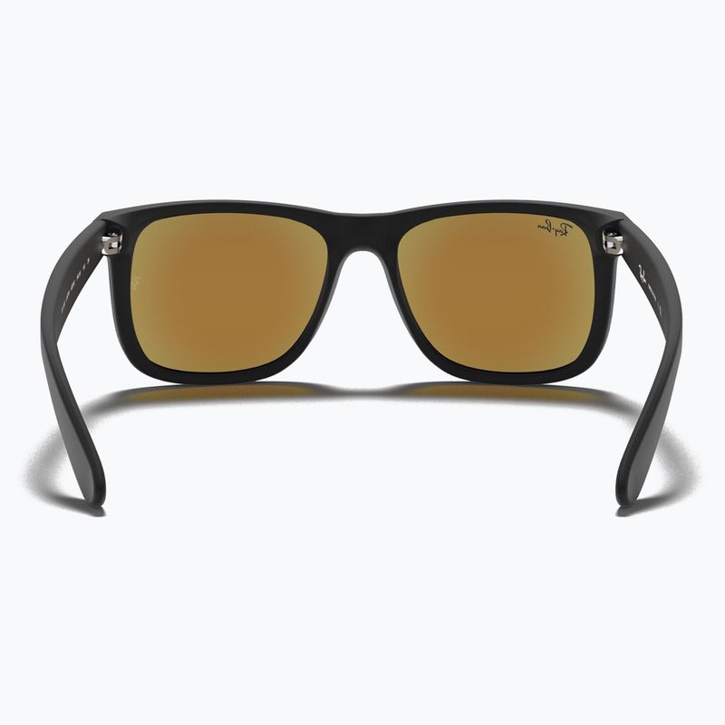 Occhiali da sole Ray-Ban Justin Classic matt black gum/blue mirror 5